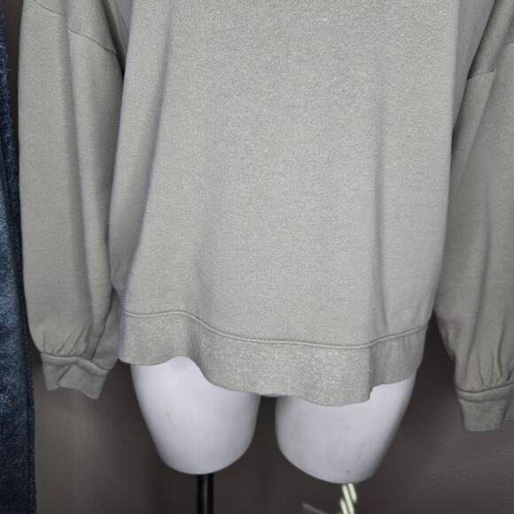 MADEWELL Hemp-Cotton V-Neck Sweatshirt Forgotten Landscape Size Small - Picture 11 of 16